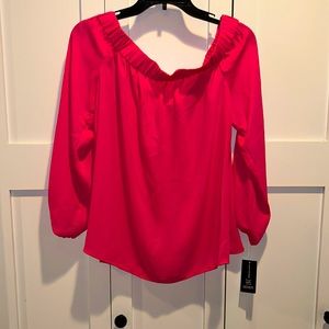 NWT INC szL pink blouse